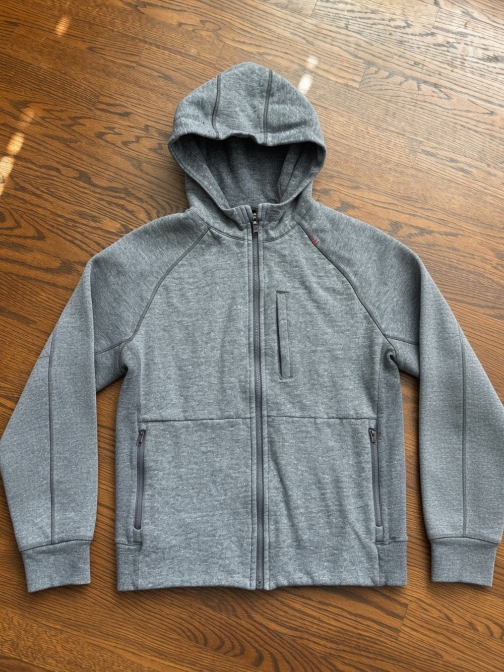 lululemon athletica Scuba Heather Gray Full-Zip Hooded Jacket Size Medium